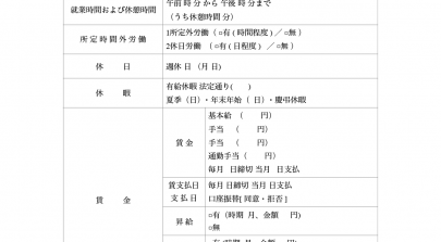 雇用契約書テンプレート『記載事項多数・印鑑』（ワード・ページズ）